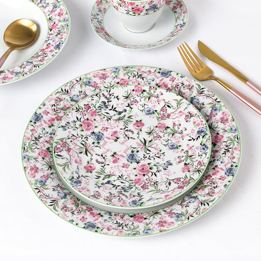 Bloomsbury Garden Porcelain Dinnerware Set, 35 Pieces