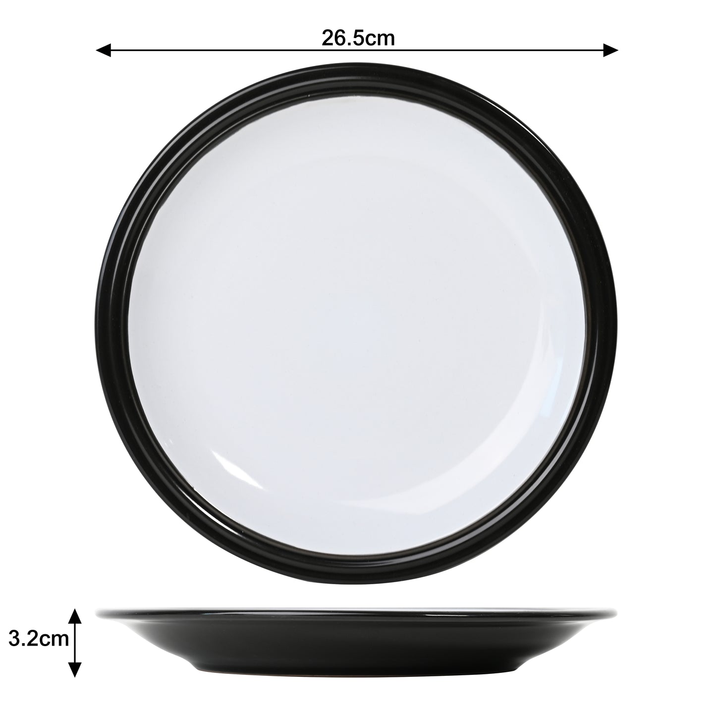 16 Piece Black Camden Dinner Set
