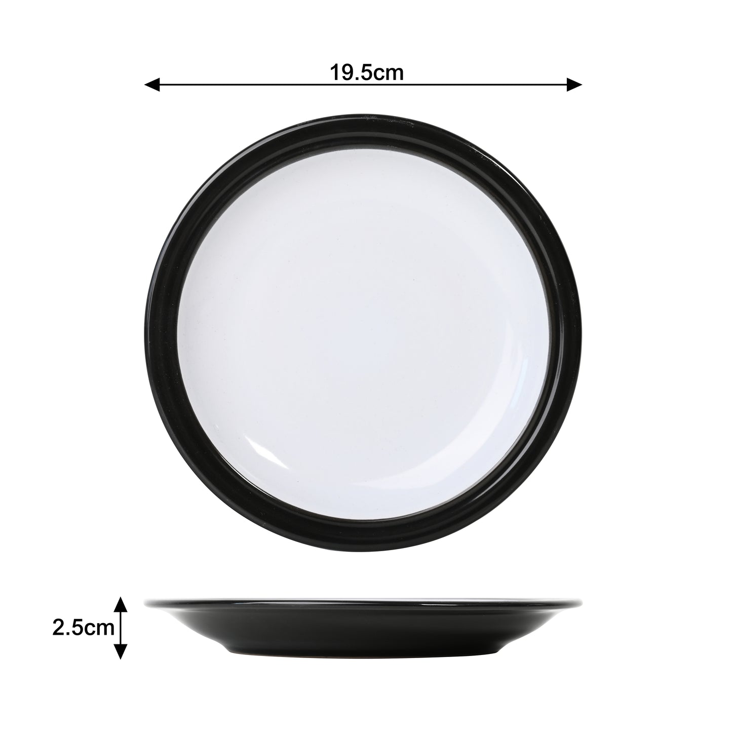 16 Piece Black Camden Dinner Set