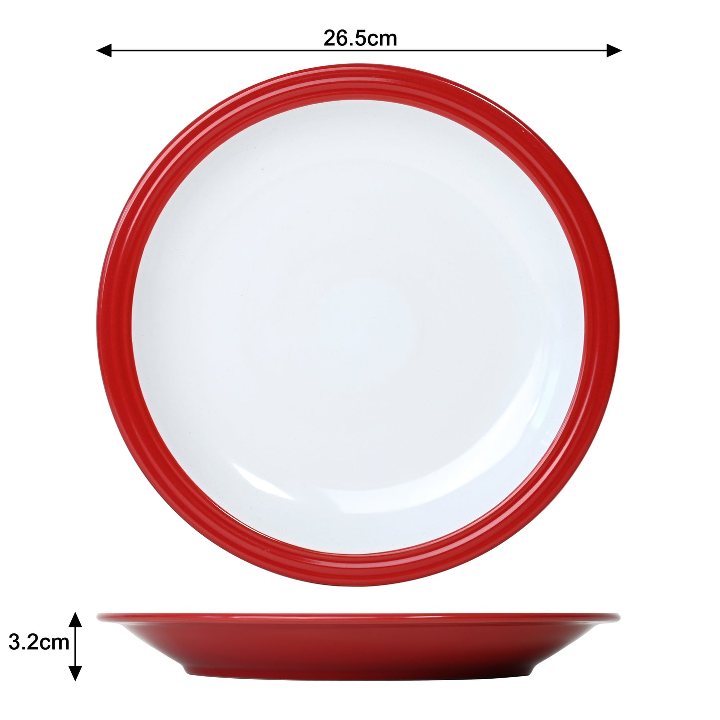 Camden Red Stoneware Dinnerware Set, 16 Pieces