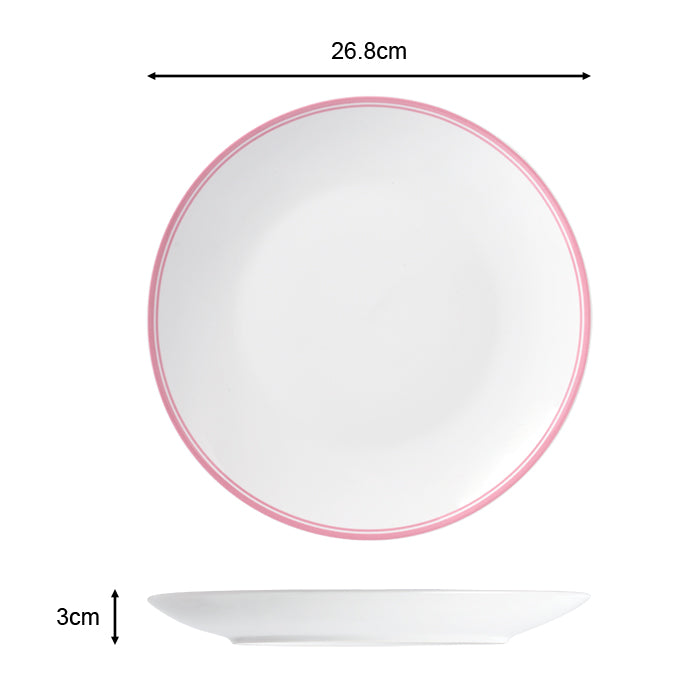16pc St Ives Stripe Dinner Set - Pink
