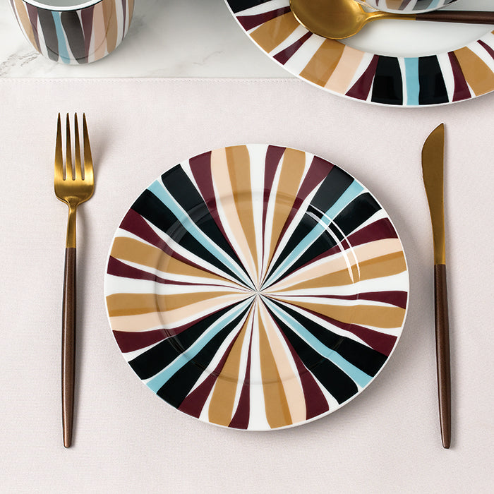 Mahala Porcelain Dinnerware Set, 16 Pieces