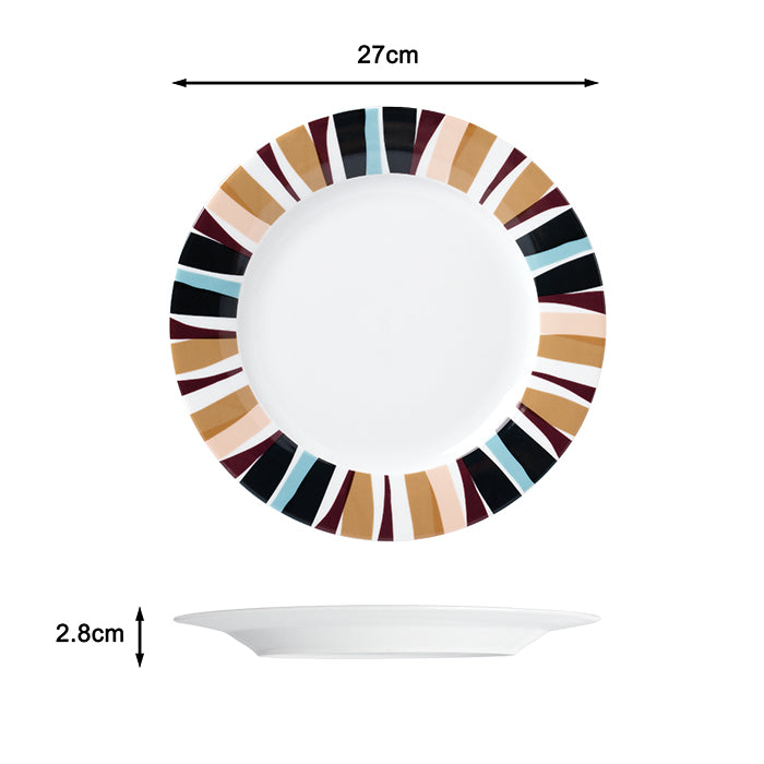 Mahala Porcelain Dinnerware Set, 16 Pieces