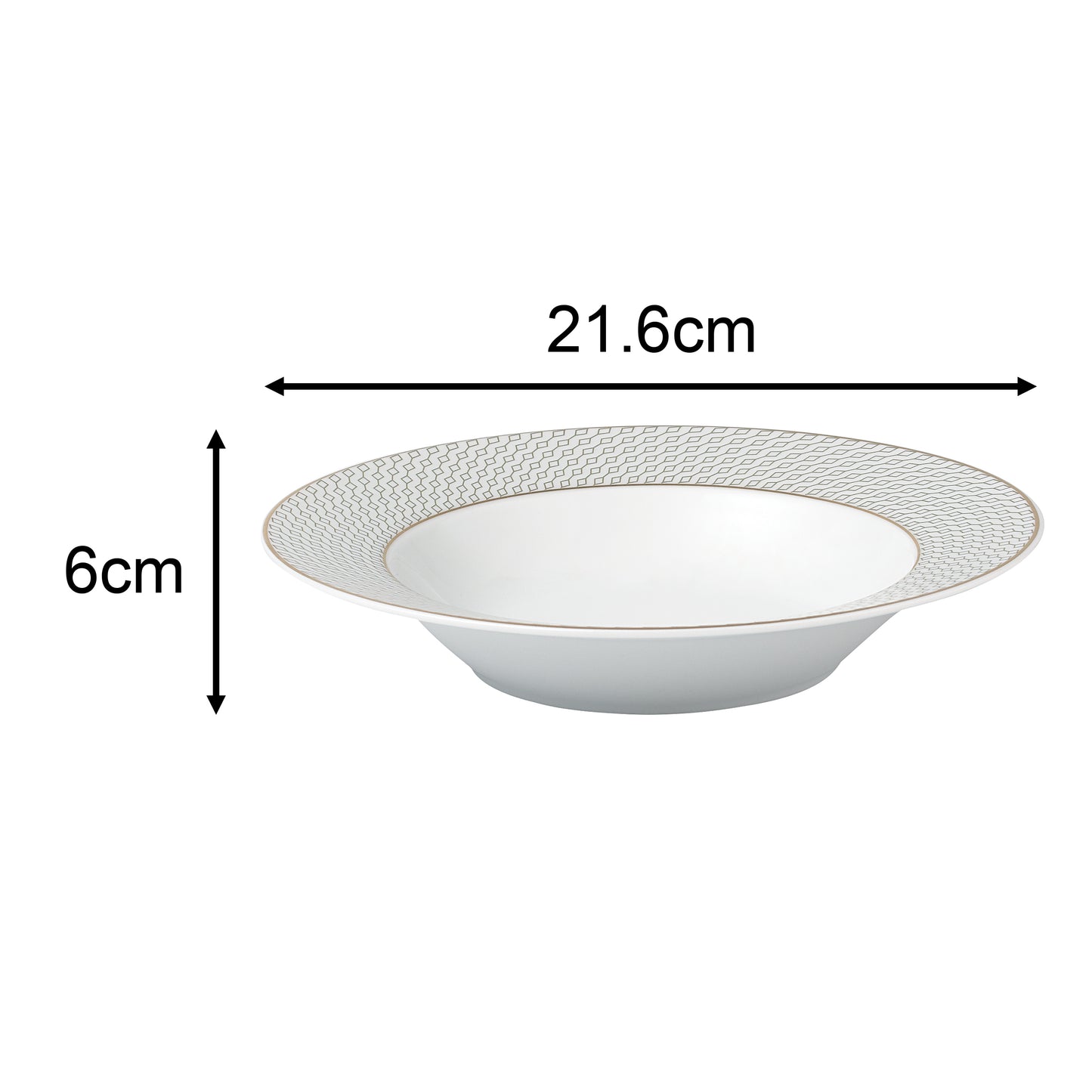 Premium Diamond & Gold Christmas Porcelain Dinnerware, 20 Pieces