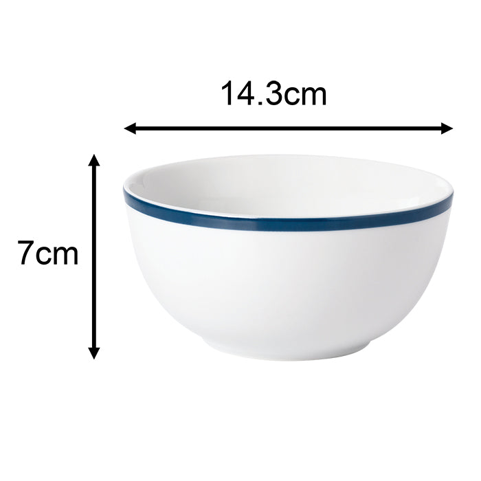 Blue Bistro Combination Tableware Set; Porcelain, Placemats and Cutlery, 80 Pieces