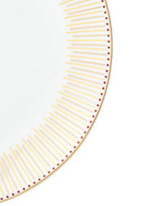 Gold Radiance Xmas Porcelain Dinnerware Set, 12 Pieces