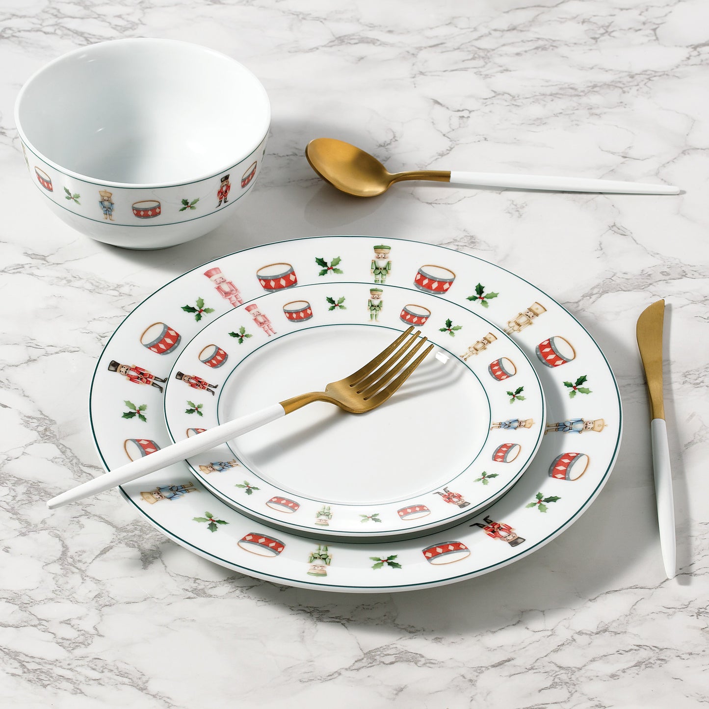 12pc Nutcracker Dinner Set