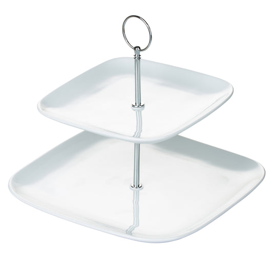 Two Tier Square Cake Stand