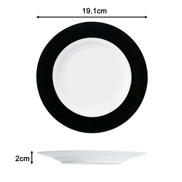 16PC Black & White Geo Dinner Set