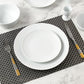 42 Piece Simply White Coupe Dinner Set