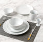 42 Piece Simply White Coupe Dinner Set