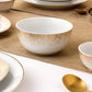 Gold Sparkle Christmas Porcelain Dinnerware Set, 50 Pieces
