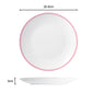 16pc St Ives Stripe Dinner Set - Pink