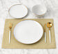 12pc Gold Rim Dinner Set