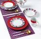 24PC Mix and Match Stripe Dinner set