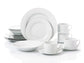 20PC White Rimmed Dinner Set