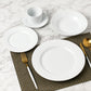 20PC White Rimmed Dinner Set