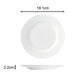 20PC White Rimmed Dinner Set