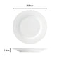 20PC White Rimmed Dinner Set