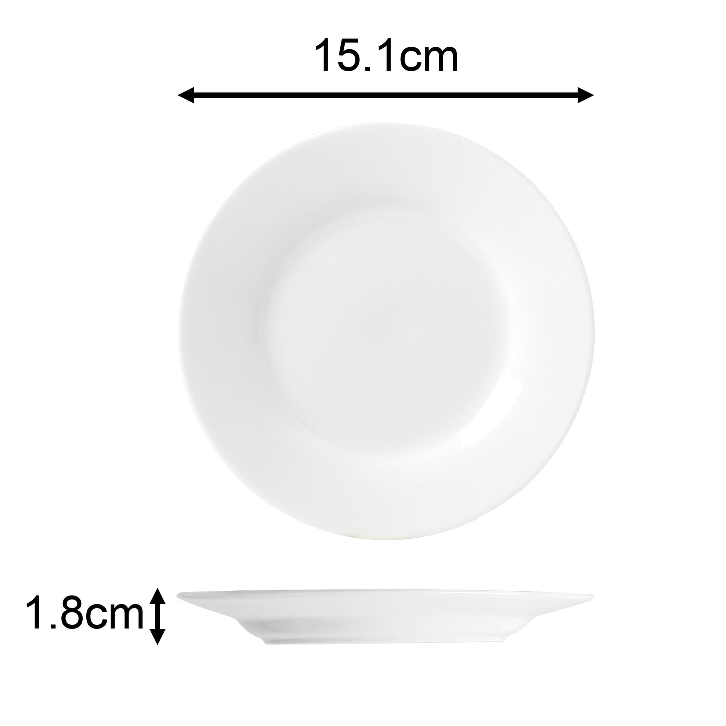 20PC White Rimmed Dinner Set