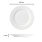 24pc White Rim Dinner Set