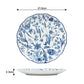 16PC BLUE FLORAL DINNER SET