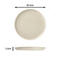 12pc 2tone (Matt & Shiny) Stone & Cream Dinner Set