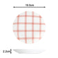 12pc Gingham Pastels Dinner Set