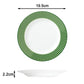 12pc Belmont Green Stripe Dinner Set
