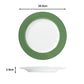 12pc Belmont Green Stripe Dinner Set