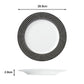 12pc Belmont Black Stripe Dinner Set
