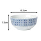 16pc Blue Geo Dinner Set