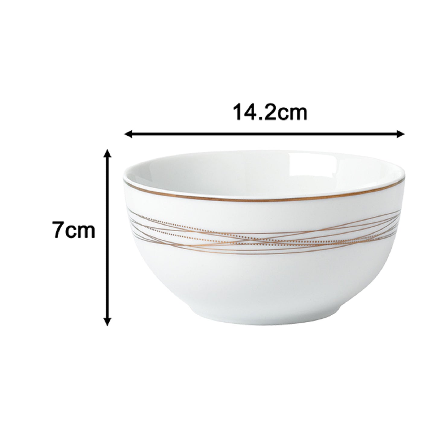 12pc Gold Swirl Dinner Set