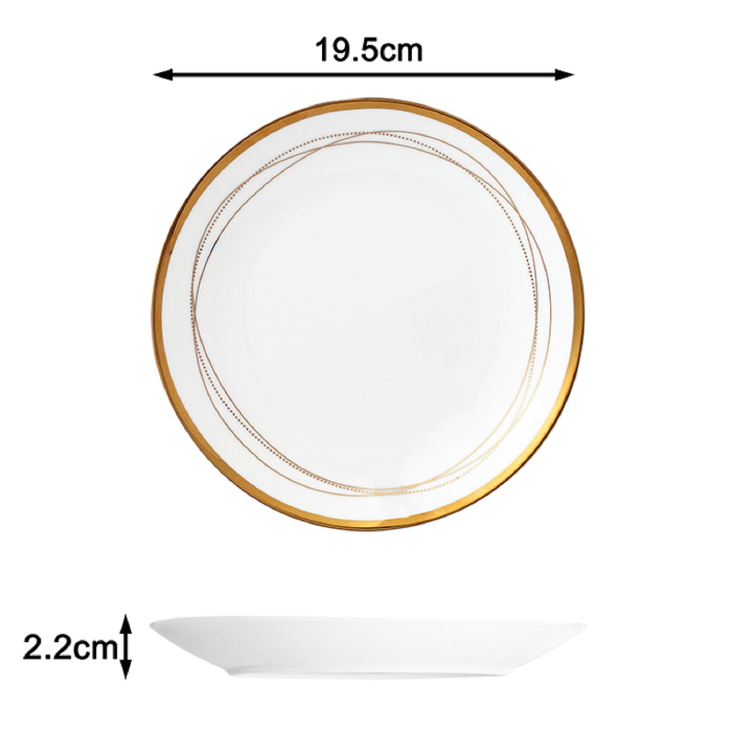 12pc Gold Swirl Dinner Set