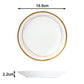 12pc Gold Swirl Dinner Set