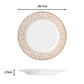 20pc Mosaic Cream & Gold Dinner Set