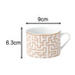 20pc Mosaic Cream & Gold Dinner Set