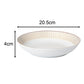 Gold Radiance Porcelain Dinnerware Set, 50 Pieces