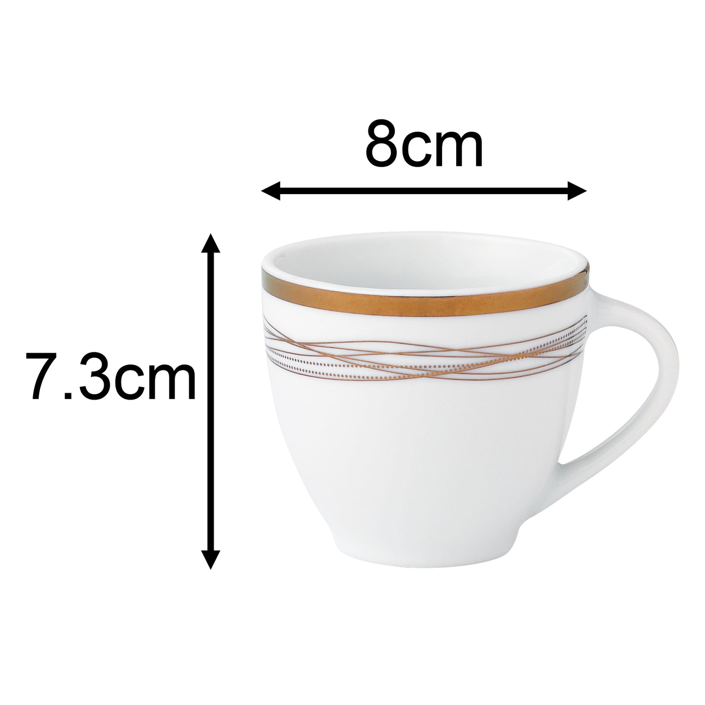 Gold Swirl Porcelain Dinnerware, 35 Pieces