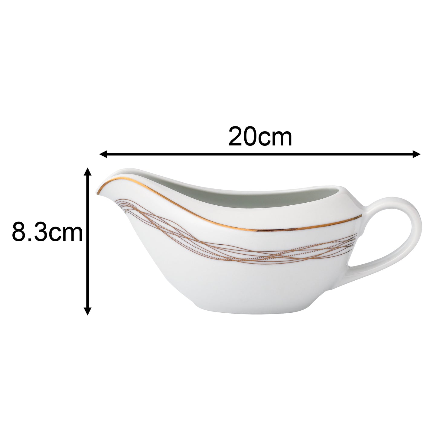 Gold Swirl Porcelain Dinnerware, 35 Pieces