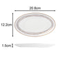 Gold Swirl Porcelain Dinnerware, 35 Pieces