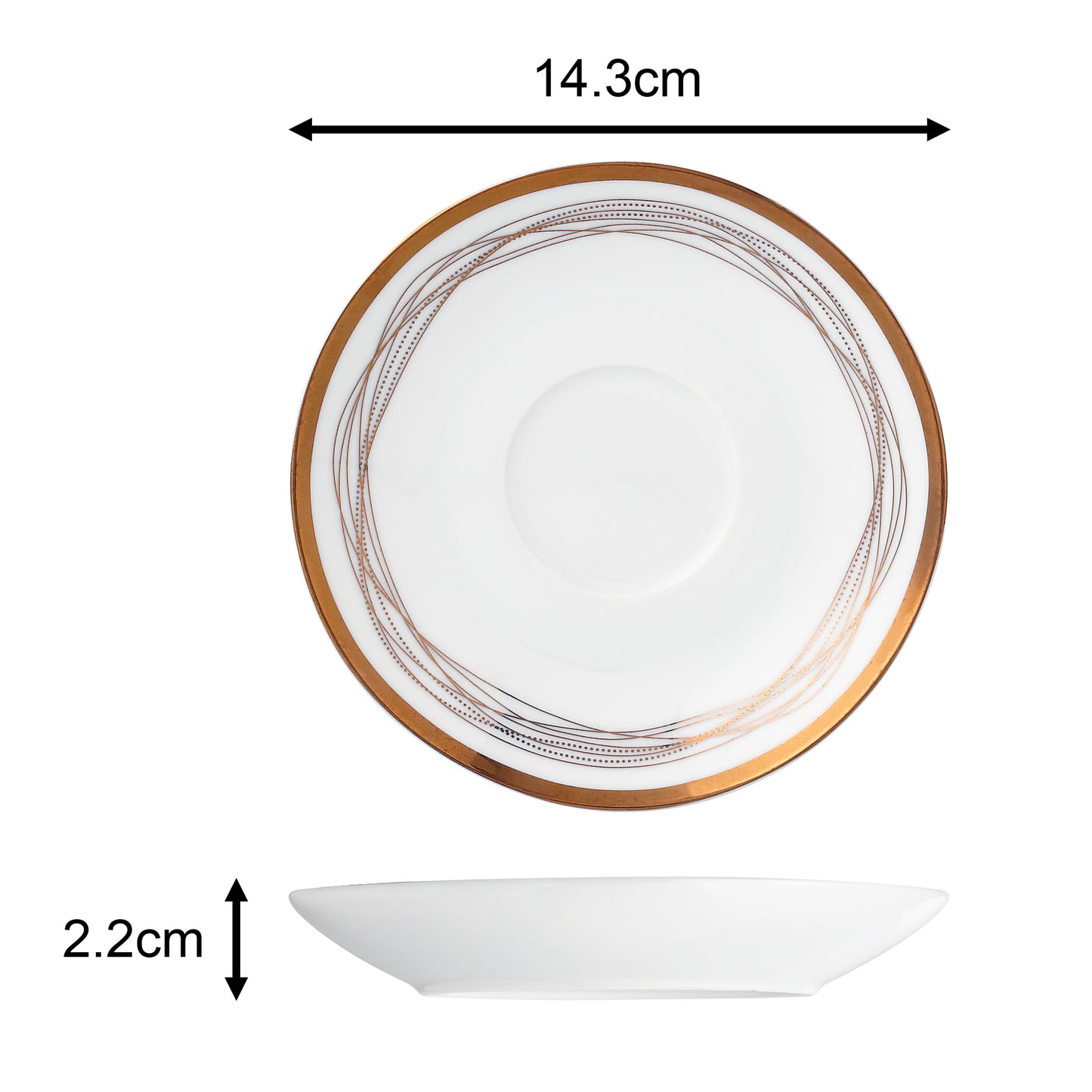 Gold Swirl Porcelain Dinnerware, 35 Pieces