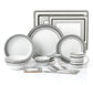80pc Grey Brompton Dinner Set