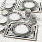 80pc Grey Brompton Dinner Set