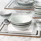 80pc Grey Brompton Dinner Set