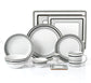 56pc Grey Brompton Dinner Set- No Cutlery