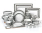 56pc Grey Brompton Dinner Set- No Cutlery