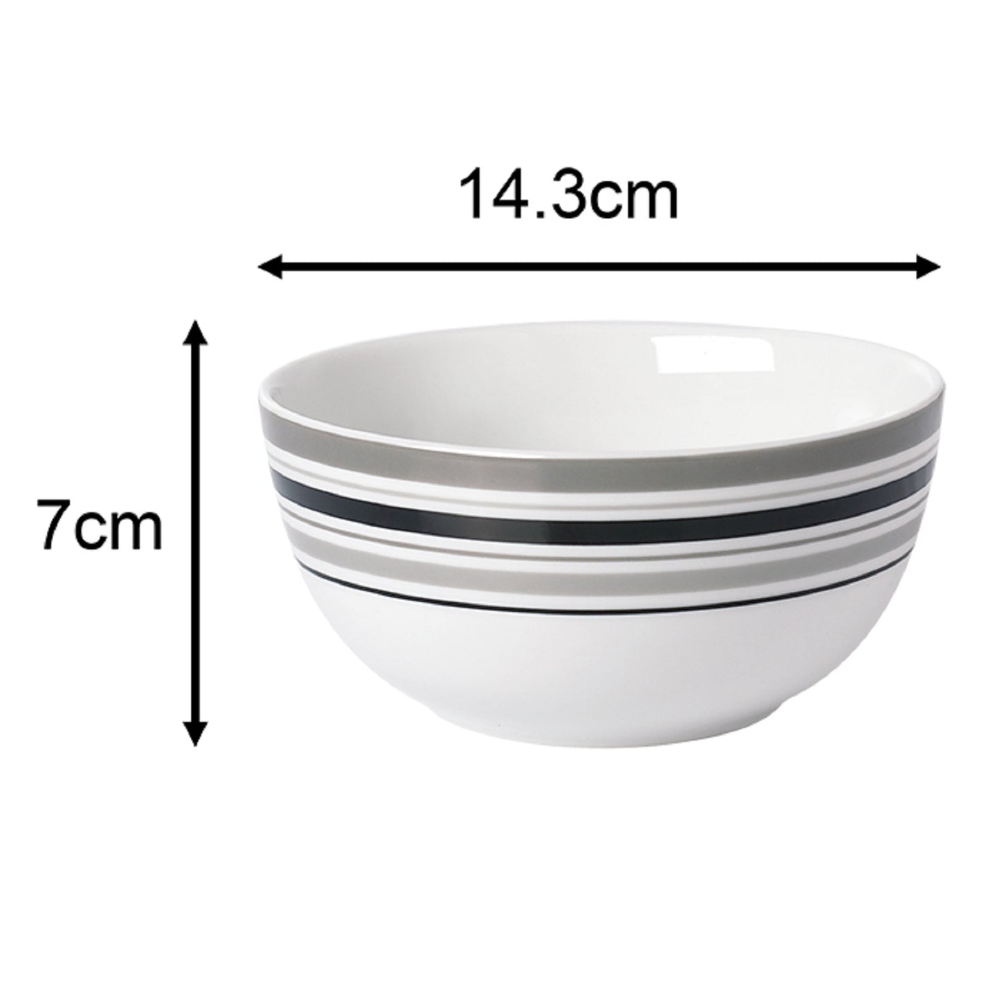 56pc Grey Brompton Dinner Set- No Cutlery