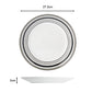 56pc Grey Brompton Dinner Set- No Cutlery