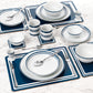 80pc Blue Bistro Combo Set
